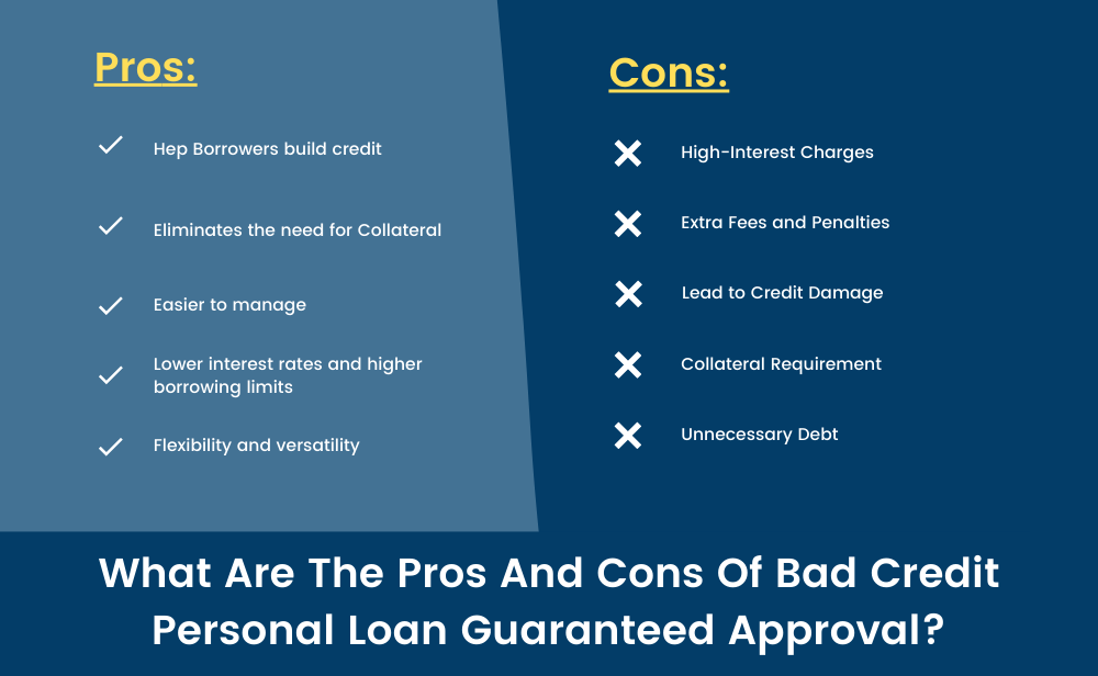 Pros And Cons Of Bad Credit Personal Loan
