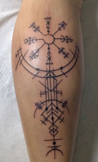 Rune Vegvisir Tattoo