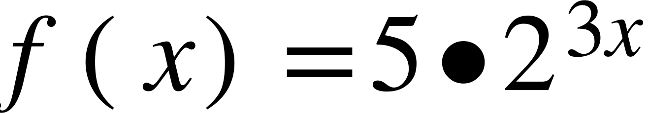 Equation for an exponential function