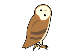 面妖な夜のハンター メンフクロウさん もにゅまる動物記