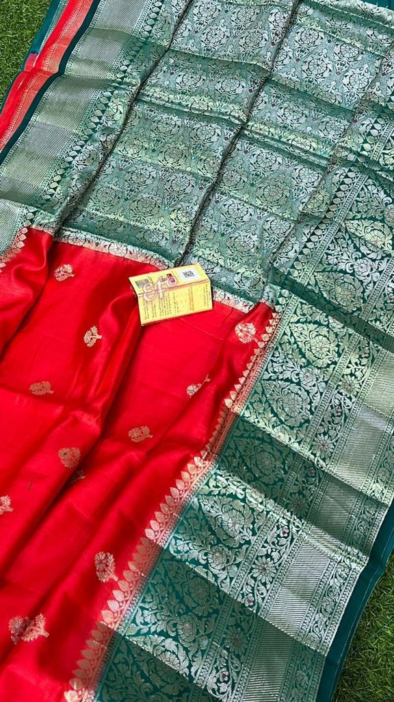 Beautiful Pure Handloom Dola Tusser Silk Sarees