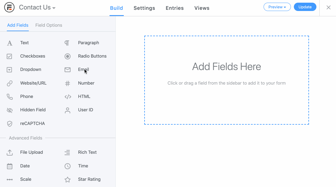 Formidable Forms drag-and-drop form builder makes creating forms simple