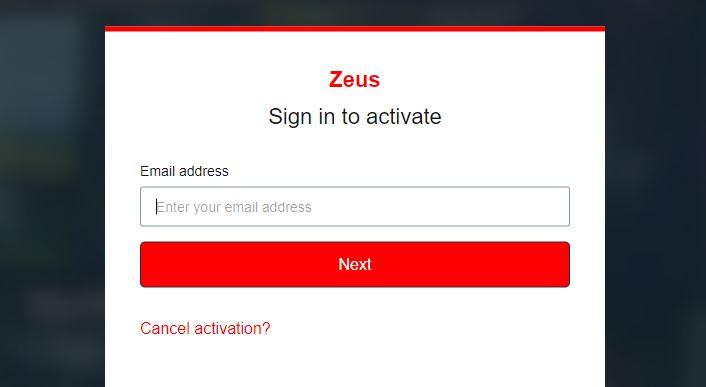 www.thezeusnetwork.com/activate - Activate The Zeus Network on your device