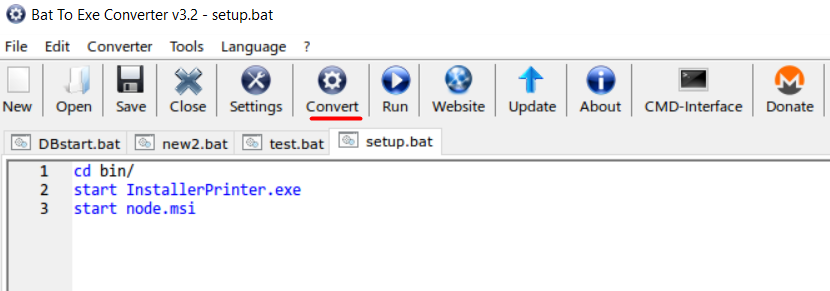 Node/React app as an Exe file
