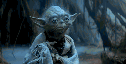 Star wars' Yoda stating "Do. Or do not. There is no try".