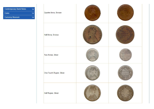 different coins  one