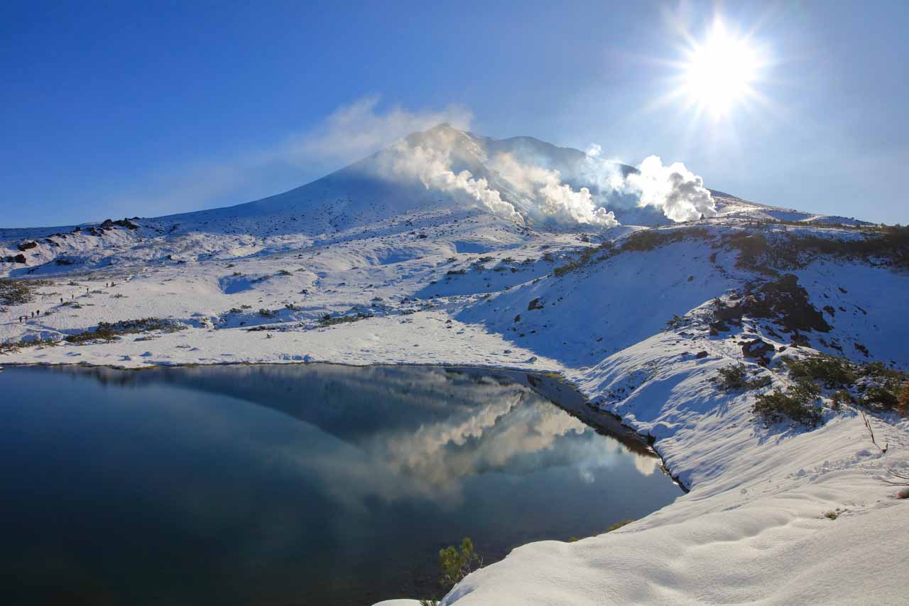 4.東川町「旭岳ロープウェイ」眼下に広がる雪の世界