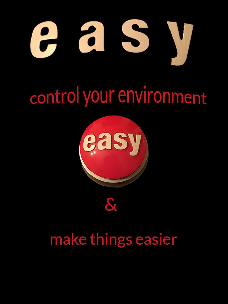 button with "easy" on it