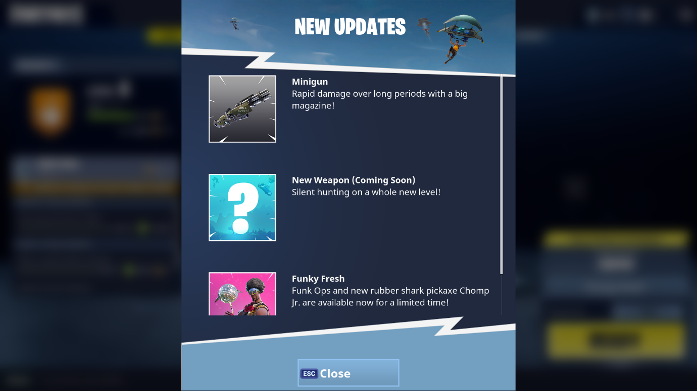 Image result for fortnite updates are out