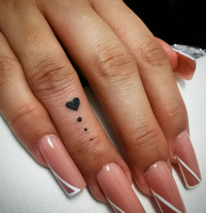 Heart Drops Tiny Tattoos