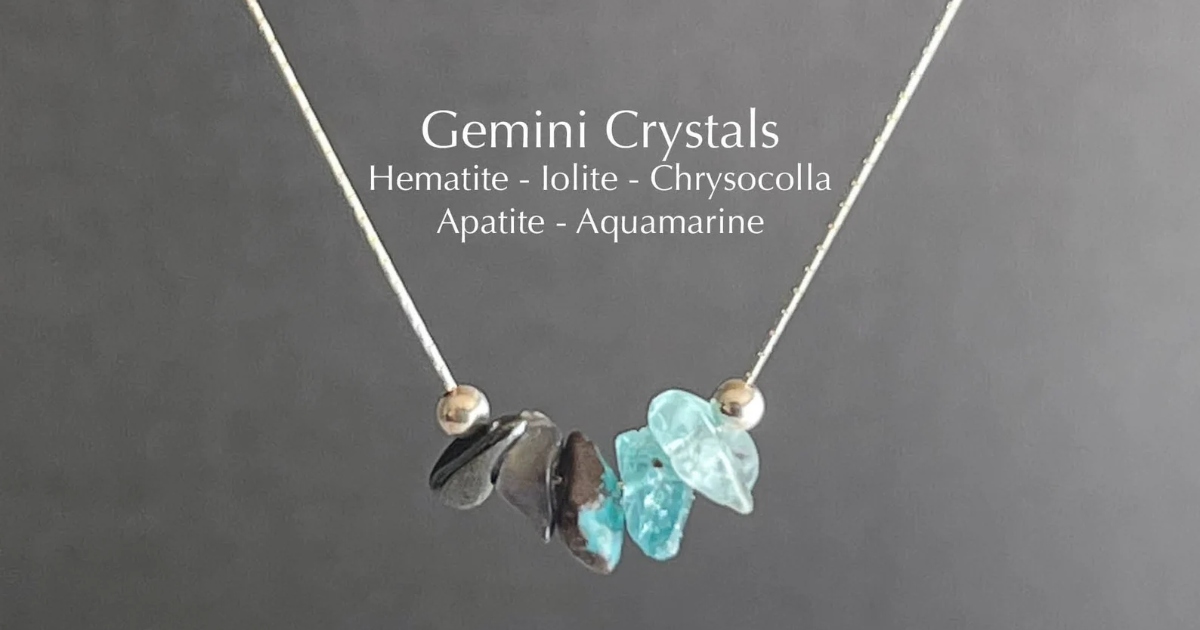 crystal necklace gemini