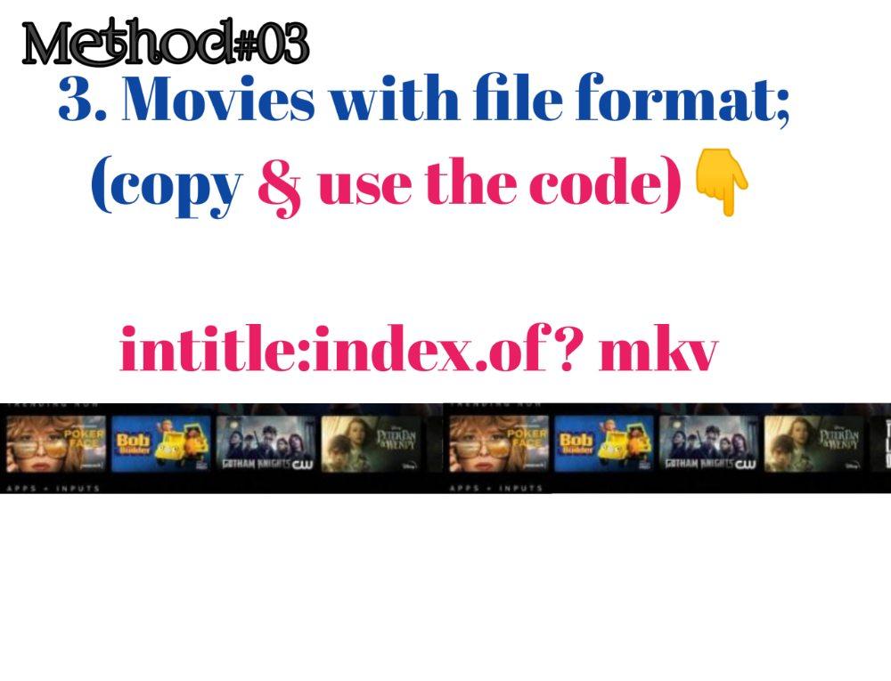 Search Movies With File Format Index