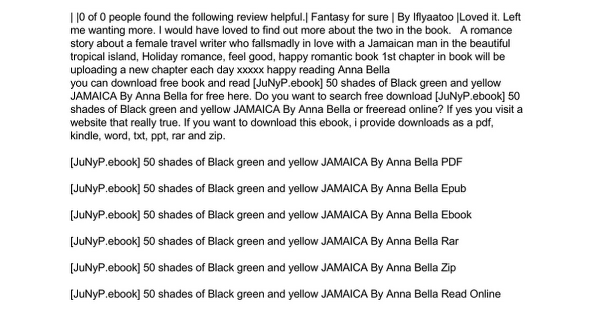 50 Shades Of Black Green And Yellow Jamaica Doc Google Drive