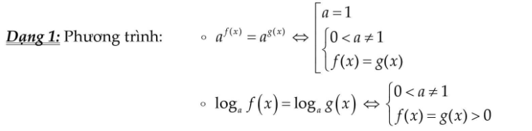 hai dạng phương trình mũ và logarit trong chuyên đề phương trình mũ và logarit