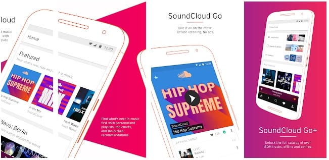 soundcloud - Meilleures applications gratuites de téléchargement de musique