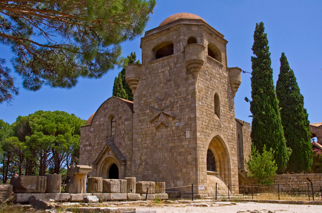 The impressive church at Filerimos