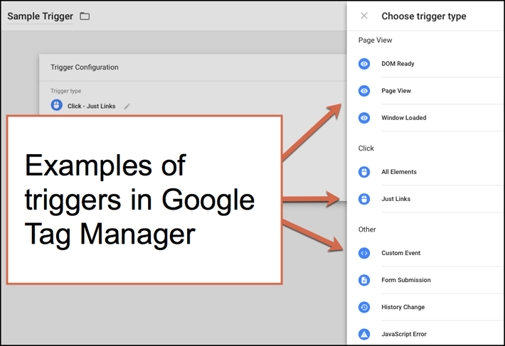 Triggers in Google Tag manager