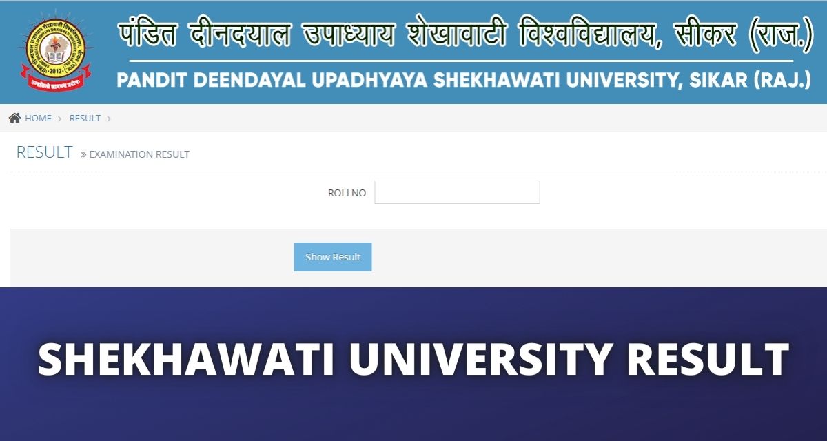 Shekhawati University Result 2022