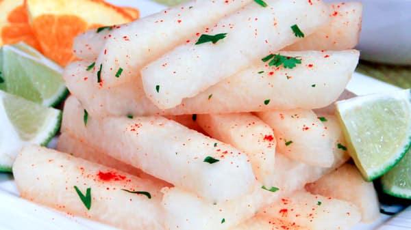 Jicama Sticks with Chile and Lime - Steven and Chris
