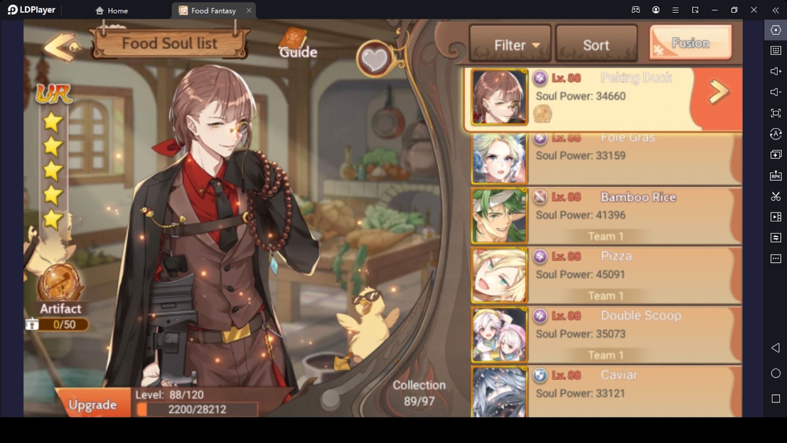 Food Fantasy Tier list
