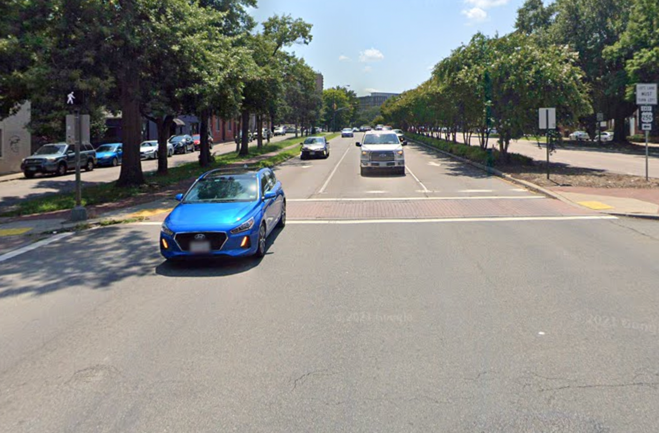 street view of Belvidere Avenue and Clay St from google maps