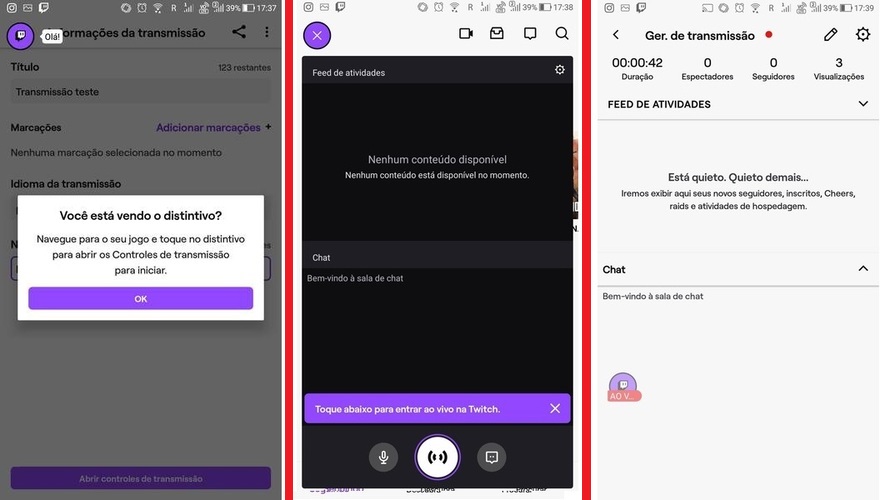 Como fazer live na twitch pelo celular