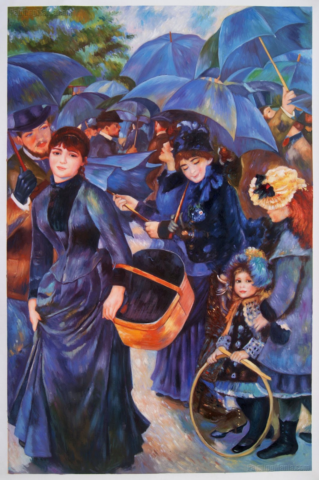 Umbrellas - Pierre-Auguste Renoir Paintings