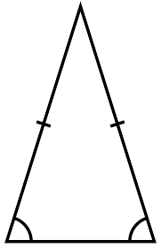 Image result for isosceles triangle diagram