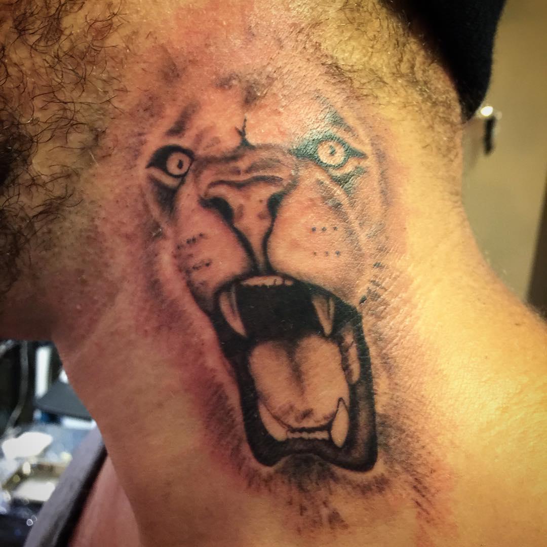 Roaring Lion Tattoos Detailed Design 