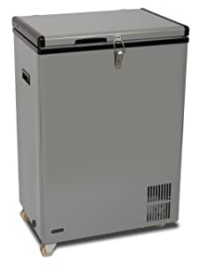 18. FM-951GW - Whynter 95 Quart Portable Wheeled Refrigerator / Freezer with Door Alert and 12v Option - Gray