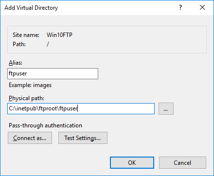 how to setup ftp server on windows 10