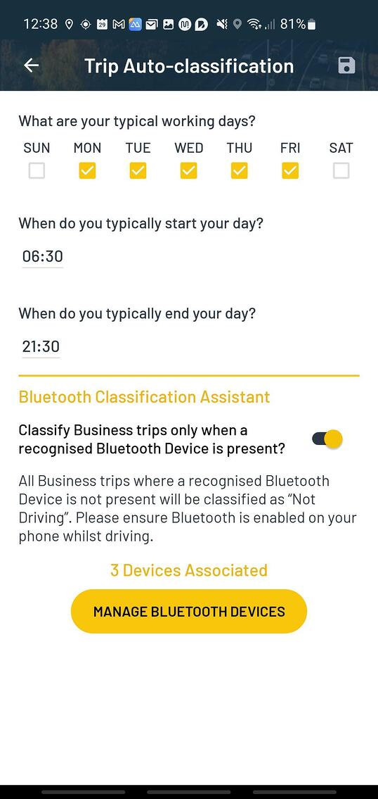Bluetooth classification