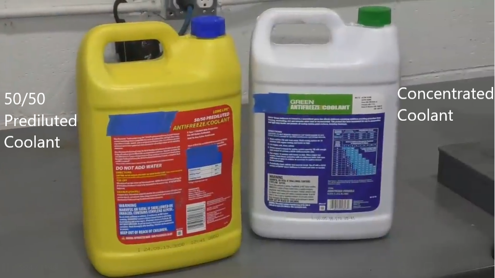 50/50 Prediluted Coolant
Concentrated Coolant