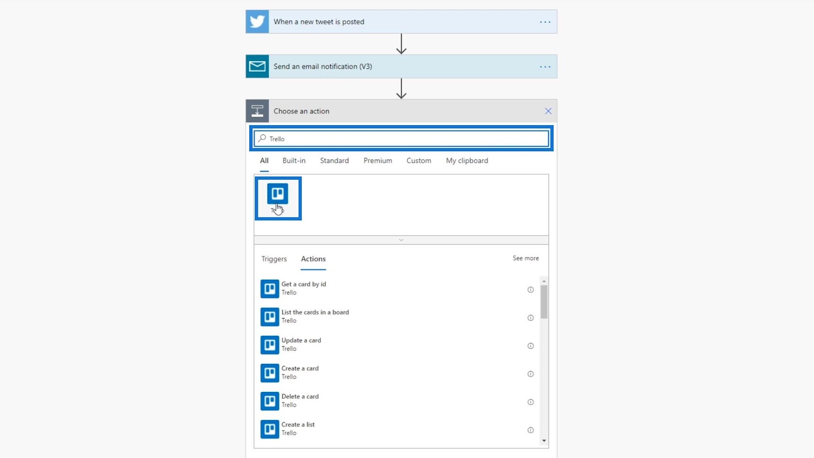 Power automate actions