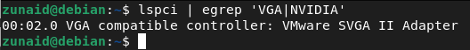 check nvidia driver on debian
