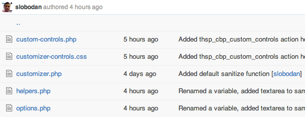 Estrutura de diretórios do personalizador de temas Boilerplate