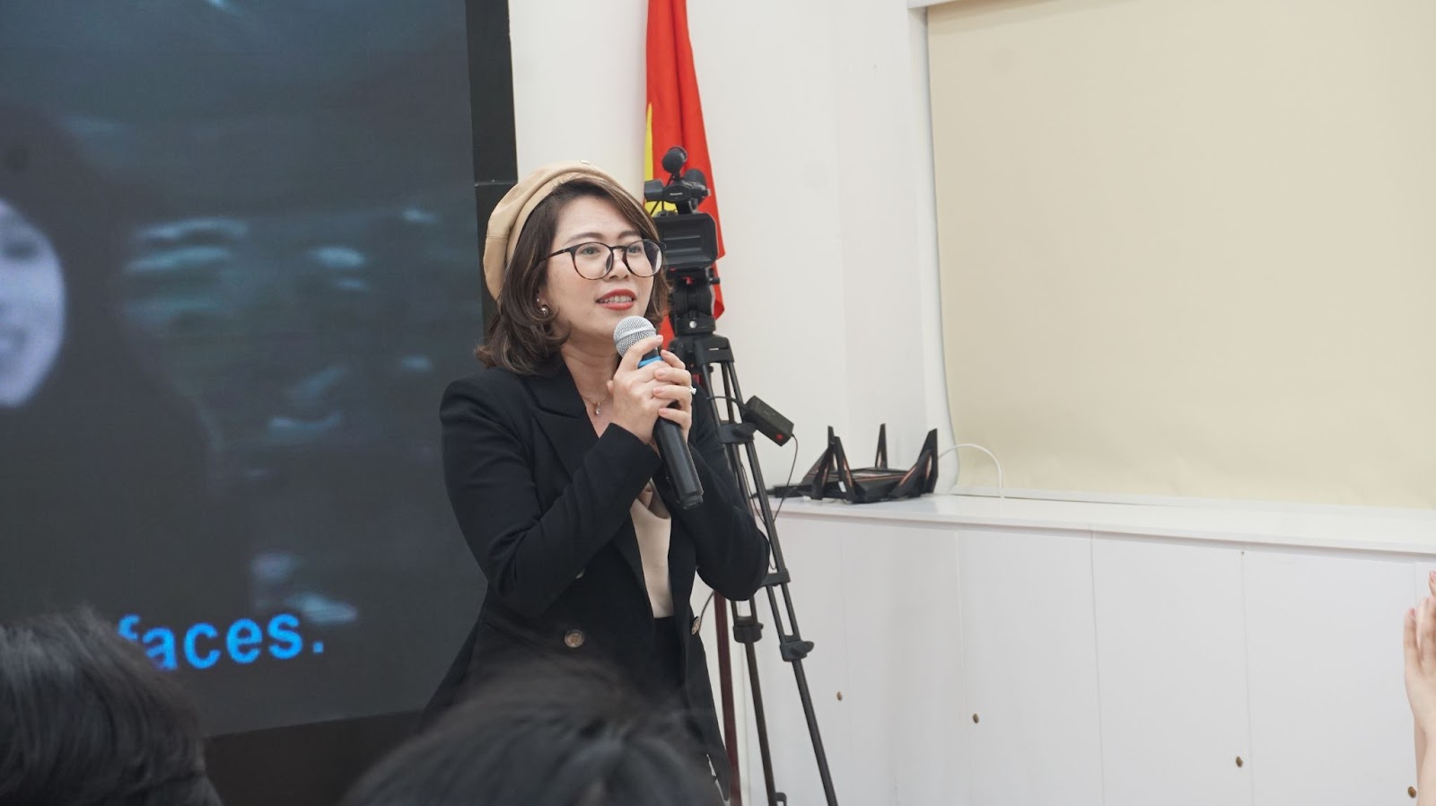 A singing performance by student of Master of Fintech