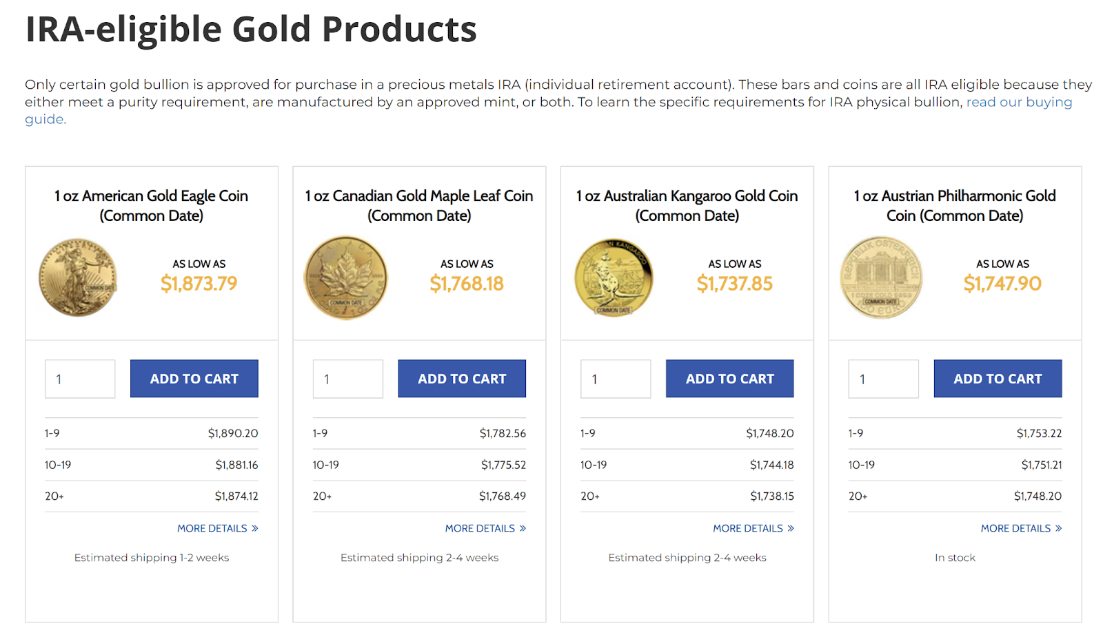 goldsilver products