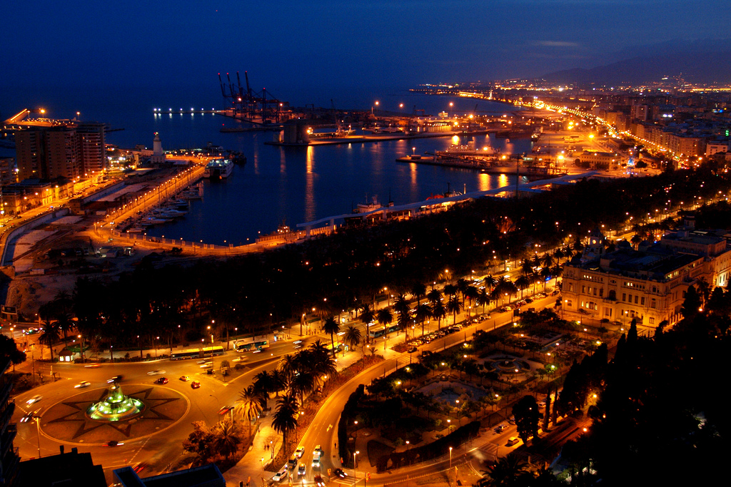 Málaga de noche Málaga de noche