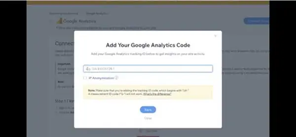 Wix Google Analytics