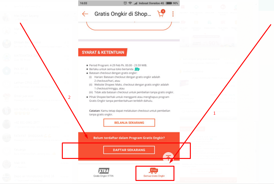 2 Cara Daftar Gratis Ongkir Xtra Shopee via Form Registrasi - Ginee