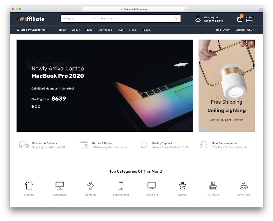 iffiliate tema de wordpress afiliado de amazon