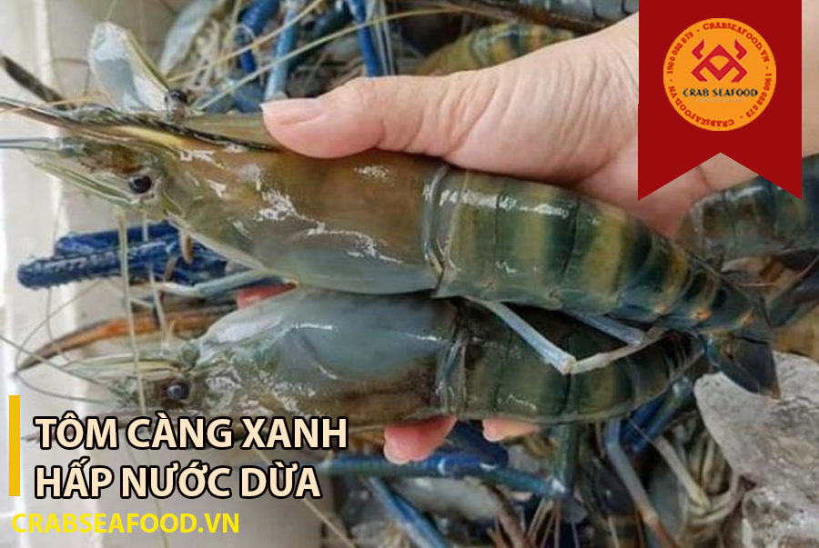 Cách làm tôm càng xanh hấp nước dừa 