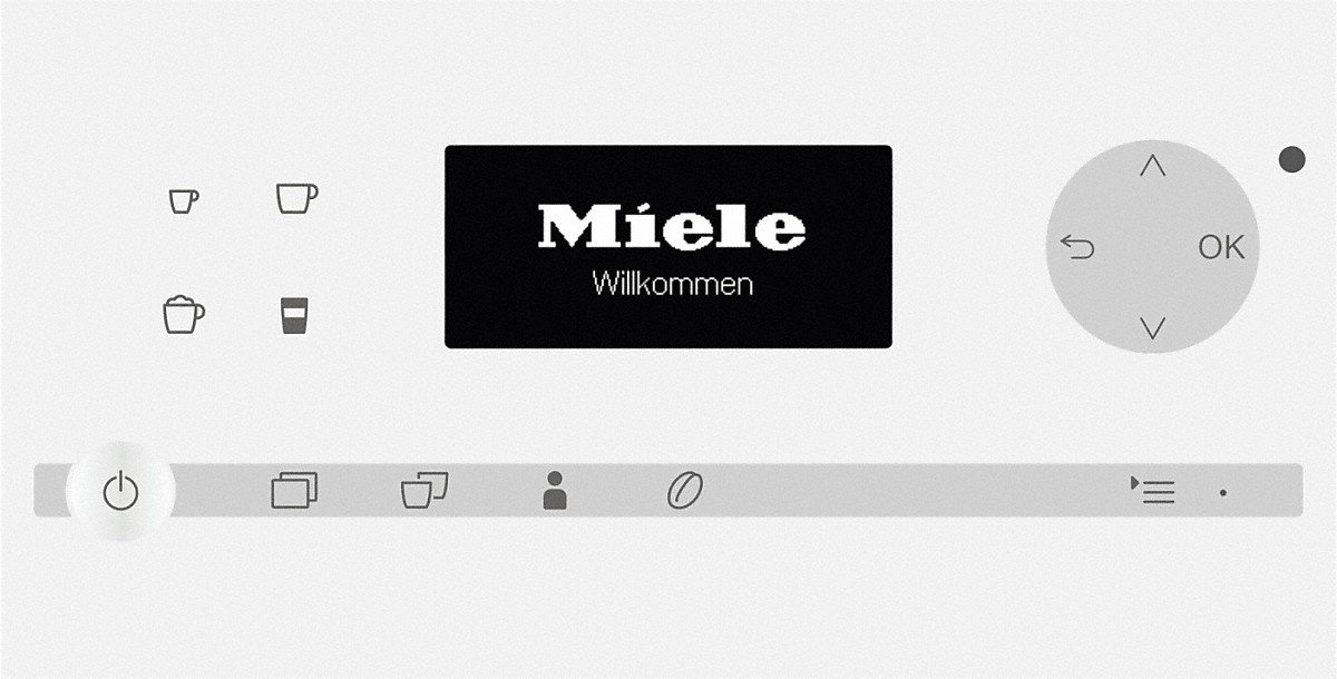 Панель управления кофемашины Miele CM6350 White
