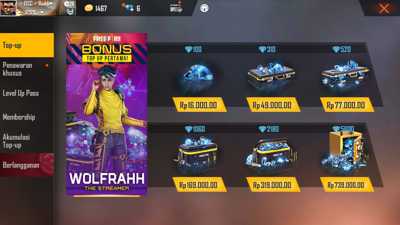 Upoint Id Auto Naik 5 Cara Cepat Push Glory Guild Free Fire