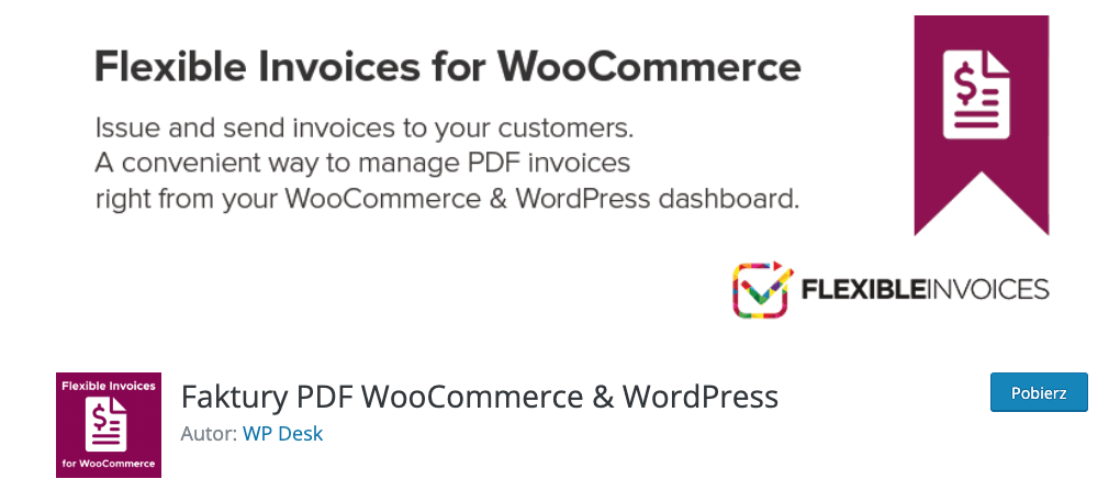 Faktury PDF WooCommerce & WordPress