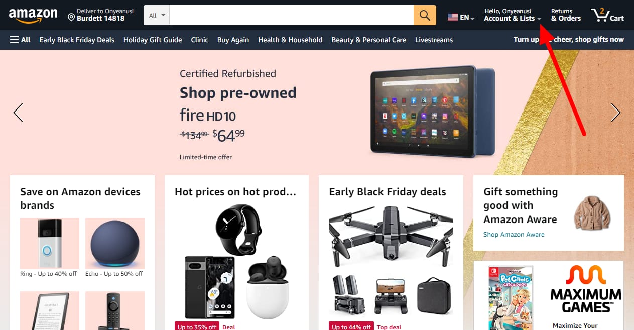 How can I search for someone elseâ€™s Amazon wish list from a desktop? - image 1