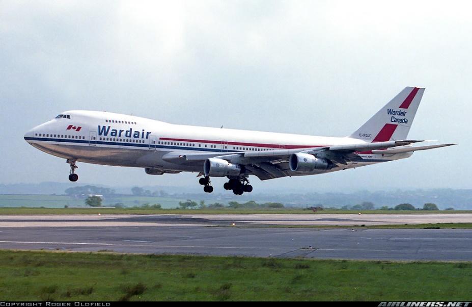 Image result for wardair 747