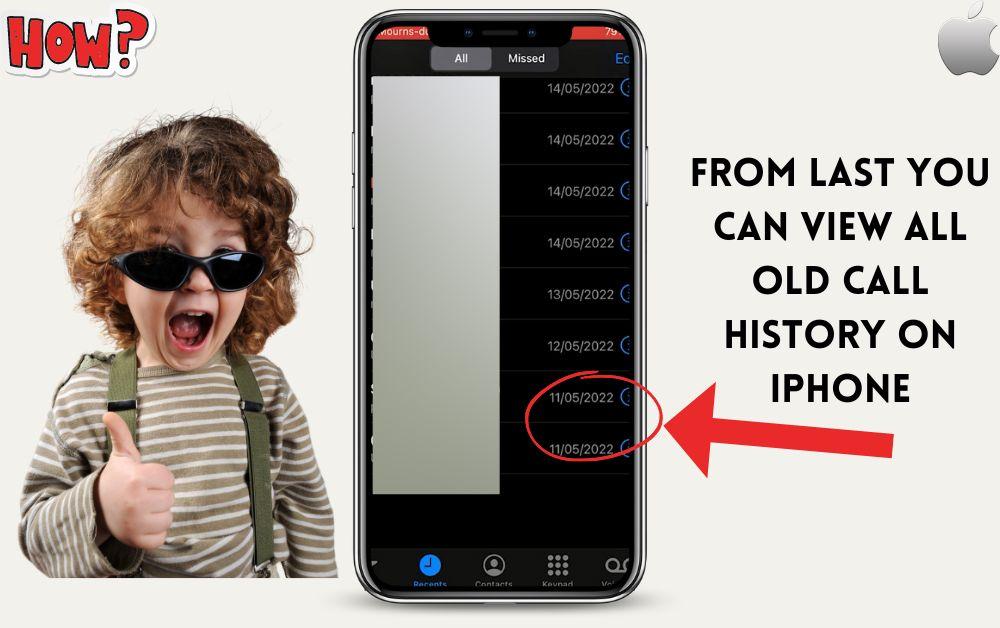 From Last You Can View All Old Call History On iPhone
