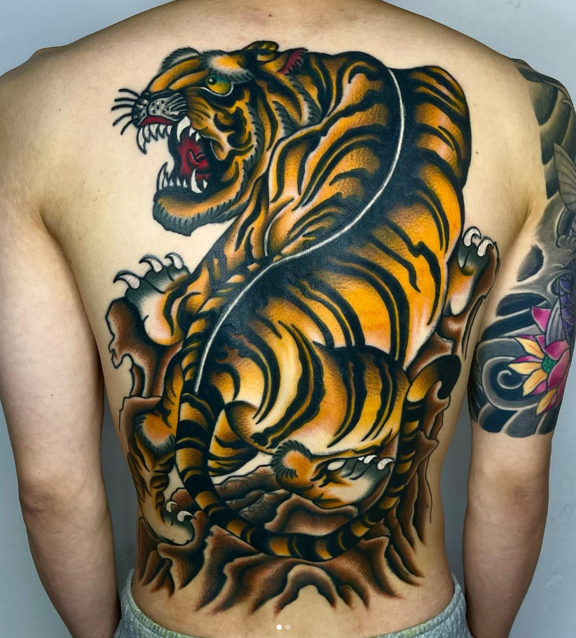 Tiger Tattoo On Back